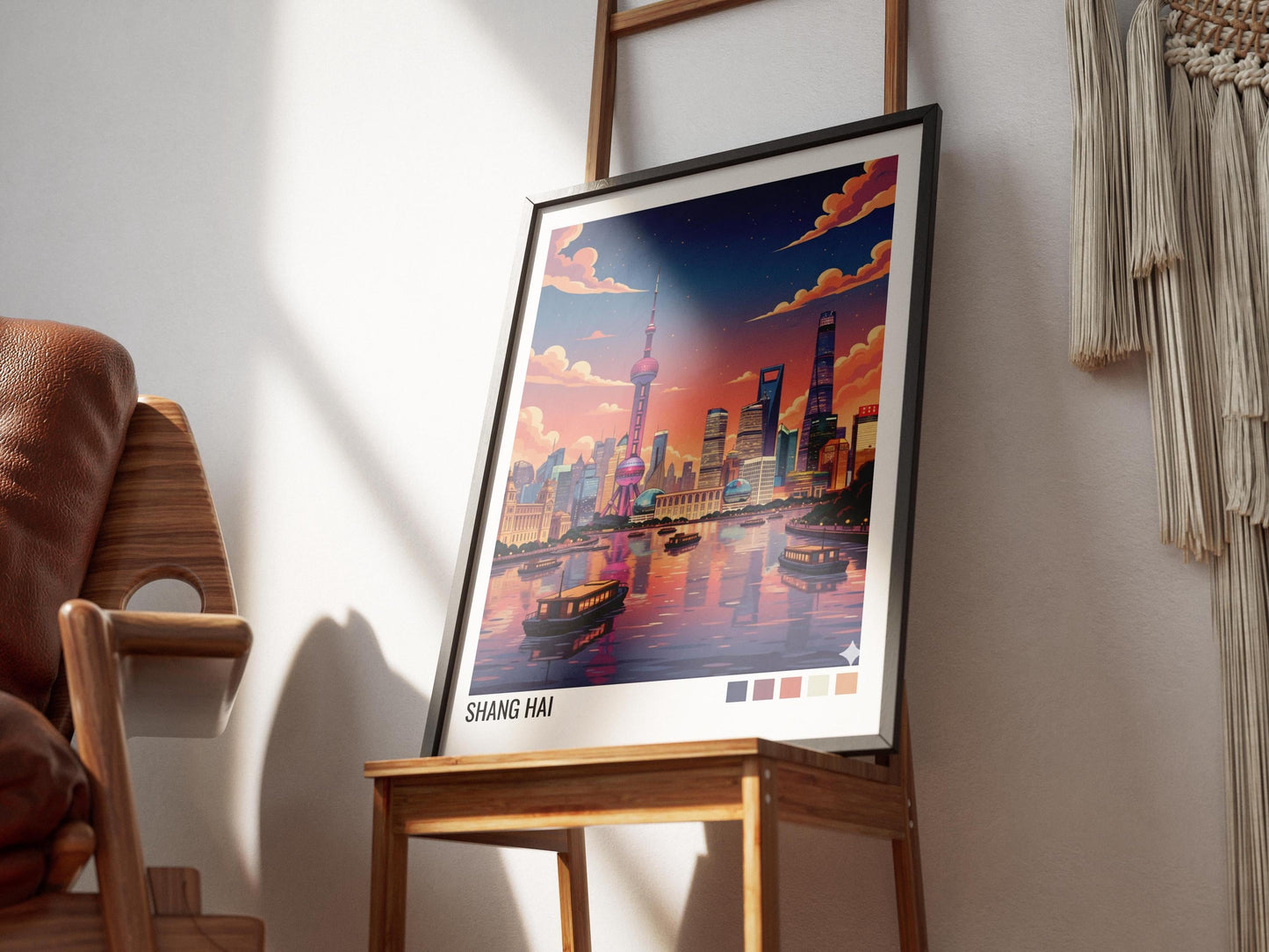 Shang Hai China Travel Poster | Vintage Travel Poster | Country Travel Art | World Map Poster | Adventure Wall Art | Travel Gift