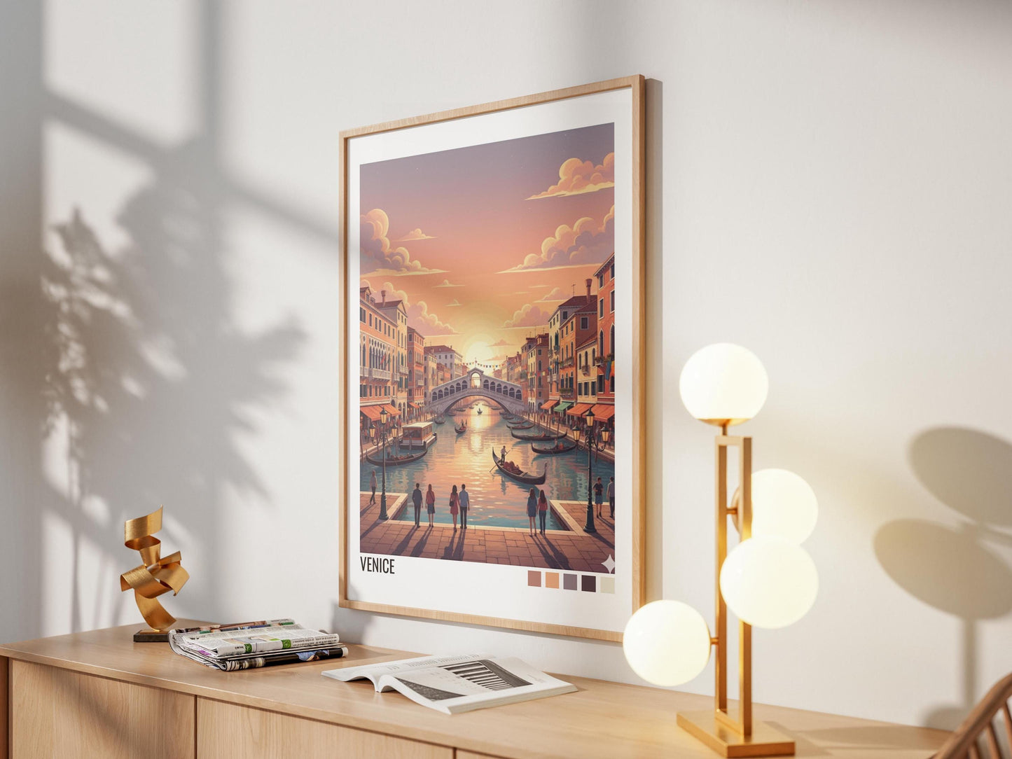 Venice Italy Travel Poster | Vintage Travel Poster | Country Travel Art | World Map Poster | Adventure Wall Art | Travel Gift