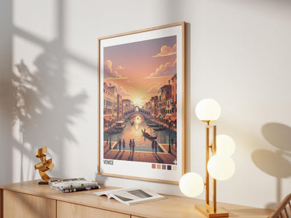 Venice Italy Travel Poster | Vintage Travel Poster | Country Travel Art | World Map Poster | Adventure Wall Art | Travel Gift