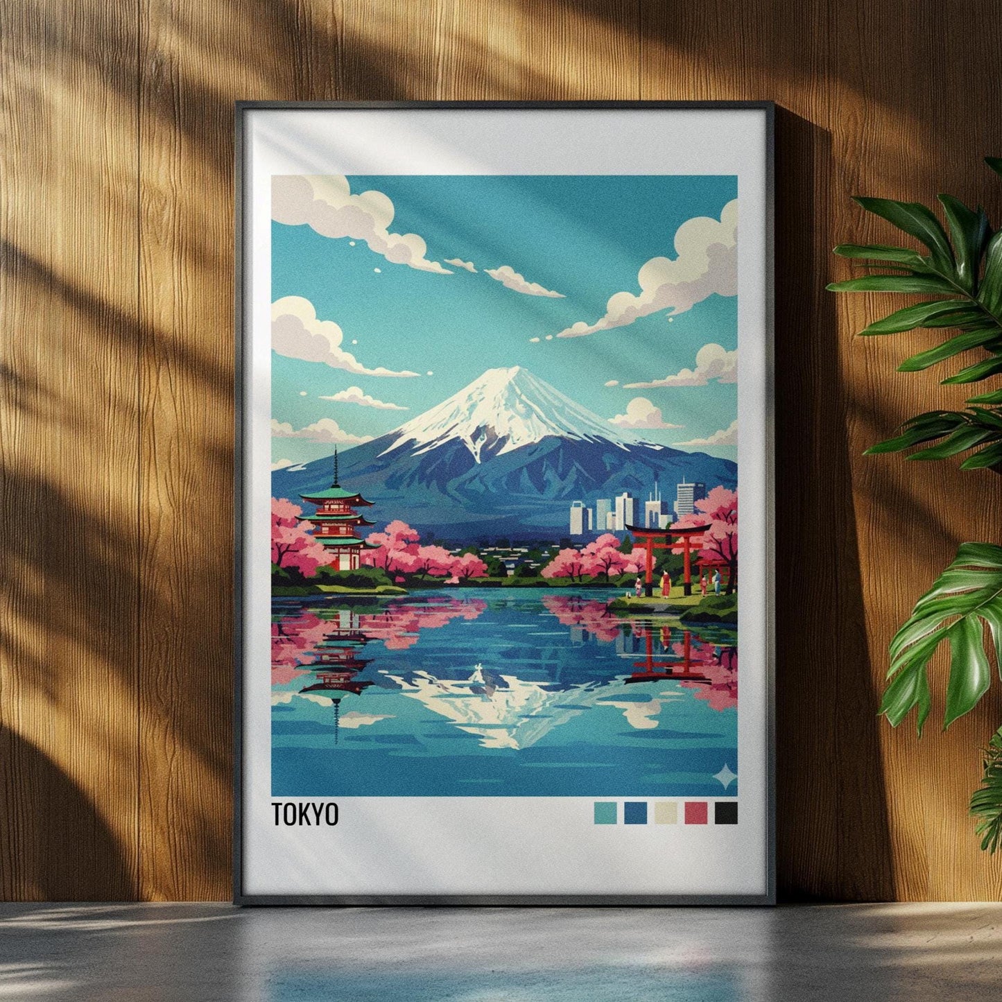 Tokyo Travel Poster | Vintage Travel Poster | Country Travel Art | World Map Poster | Adventure Wall Art | Travel Gift