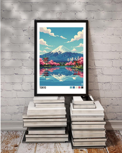 Tokyo Travel Poster | Vintage Travel Poster | Country Travel Art | World Map Poster | Adventure Wall Art | Travel Gift