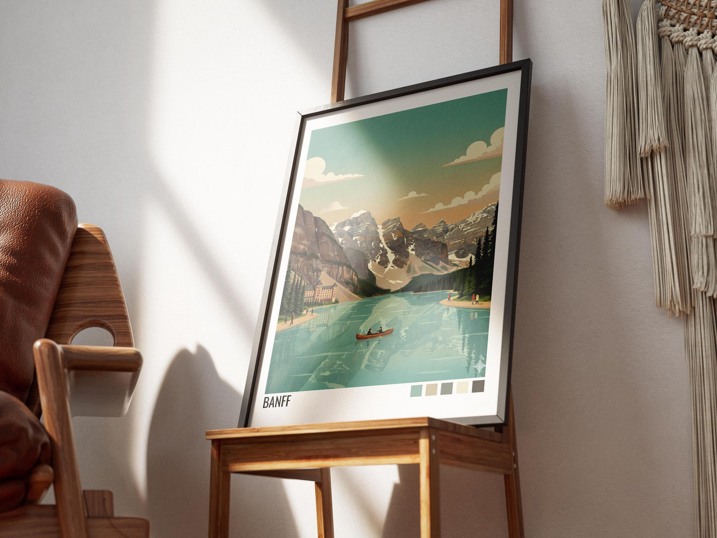 Banff Canada Travel Poster | Vintage Travel Poster | Country Travel Art | World Map Poster | Adventure Wall Art | Travel Gift