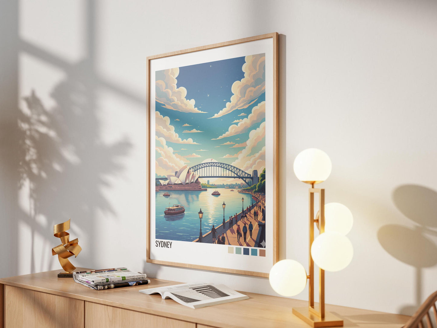 Sydney Australia Travel Poster | Vintage Travel Poster | Country Travel Art | World Map Poster | Adventure Wall Art | Travel Gift