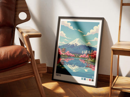 Tokyo Travel Poster | Vintage Travel Poster | Country Travel Art | World Map Poster | Adventure Wall Art | Travel Gift