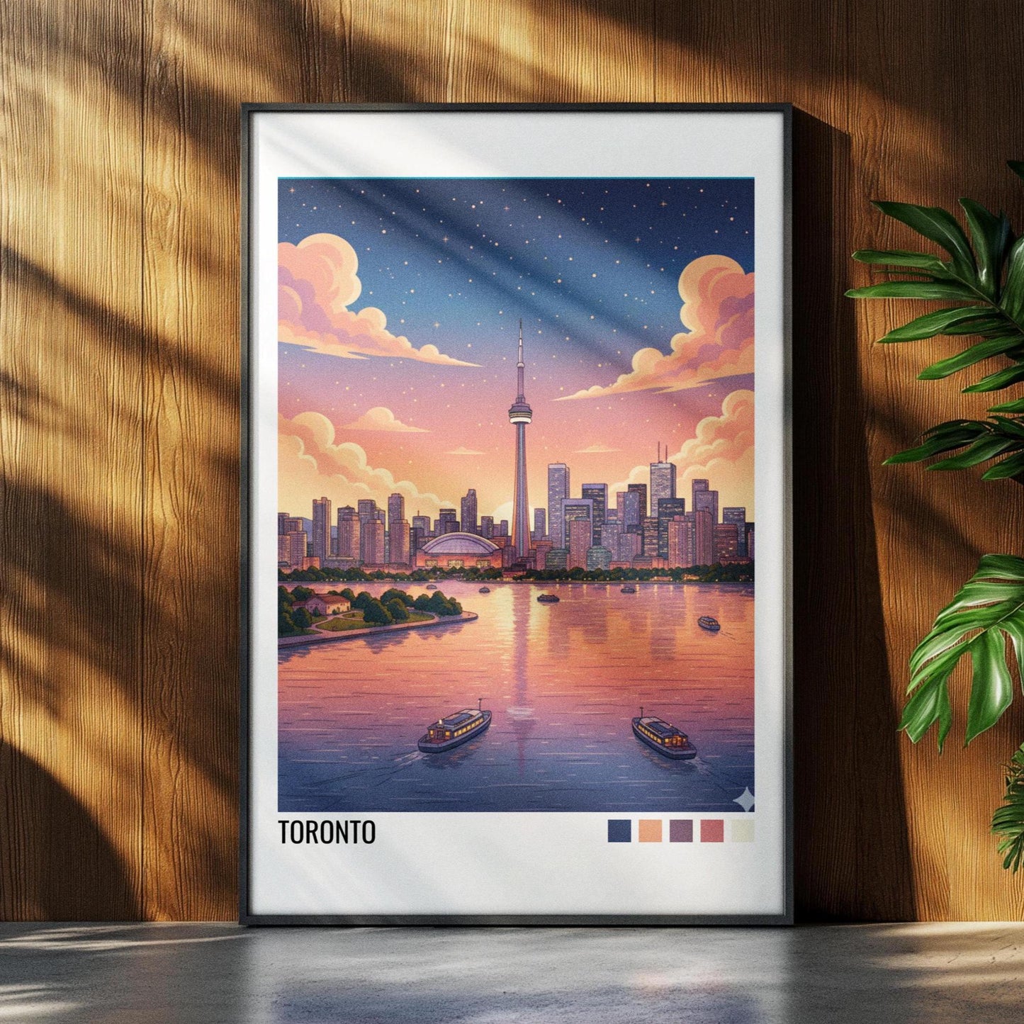 Toronto Canada Travel Poster | Vintage Travel Poster | Country Travel Art | World Map Poster | Adventure Wall Art | Travel Gift