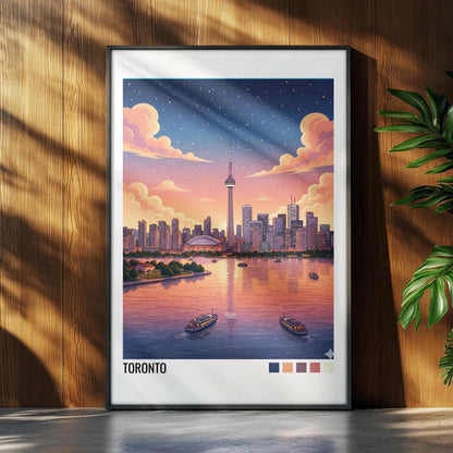 Toronto Canada Travel Poster | Vintage Travel Poster | Country Travel Art | World Map Poster | Adventure Wall Art | Travel Gift